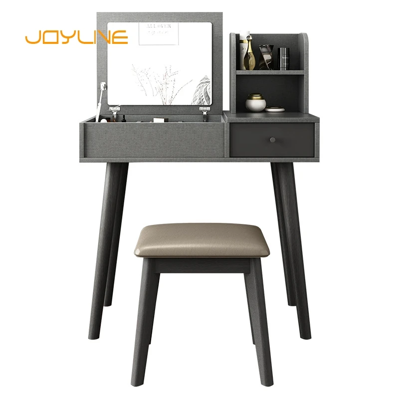 

Мебель JOYLIVE, простой современный передвижной комод с зеркалом для макияжа, сетчатый красный скандинавский комод с ящиком, комбинированный к...