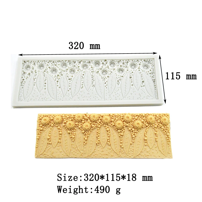 Meiжур лепесток цветов жемчужная паста сахарная мастика помадка форма для торта