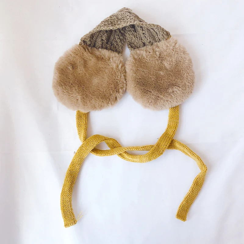 

New Winter Knitting Earmuffs for Kid Warm and Anti-Freeze Various Color Movable Ear Cover Unisex XD88