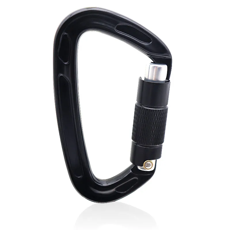 

GM CLIMBING 24kN D-shape Screw Locking Carabiner Rock Climbing Rescue Arborist Caving Canyoning Equipment