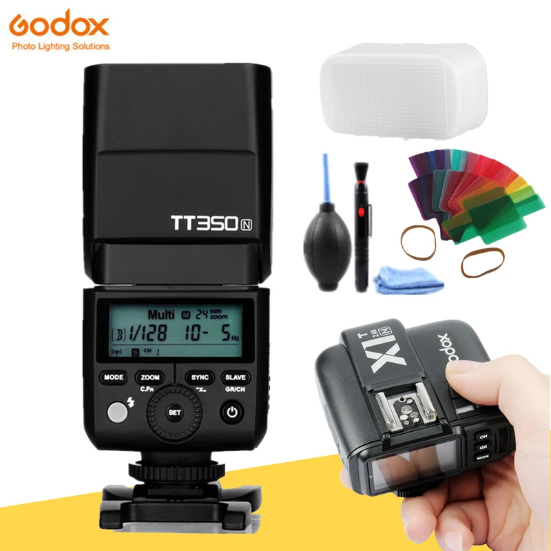 Вспышка Godox TT350N 2 4G HSS 1/8000s i TTL GN36 для камеры Speedlite + триггерный передатчик цифровой