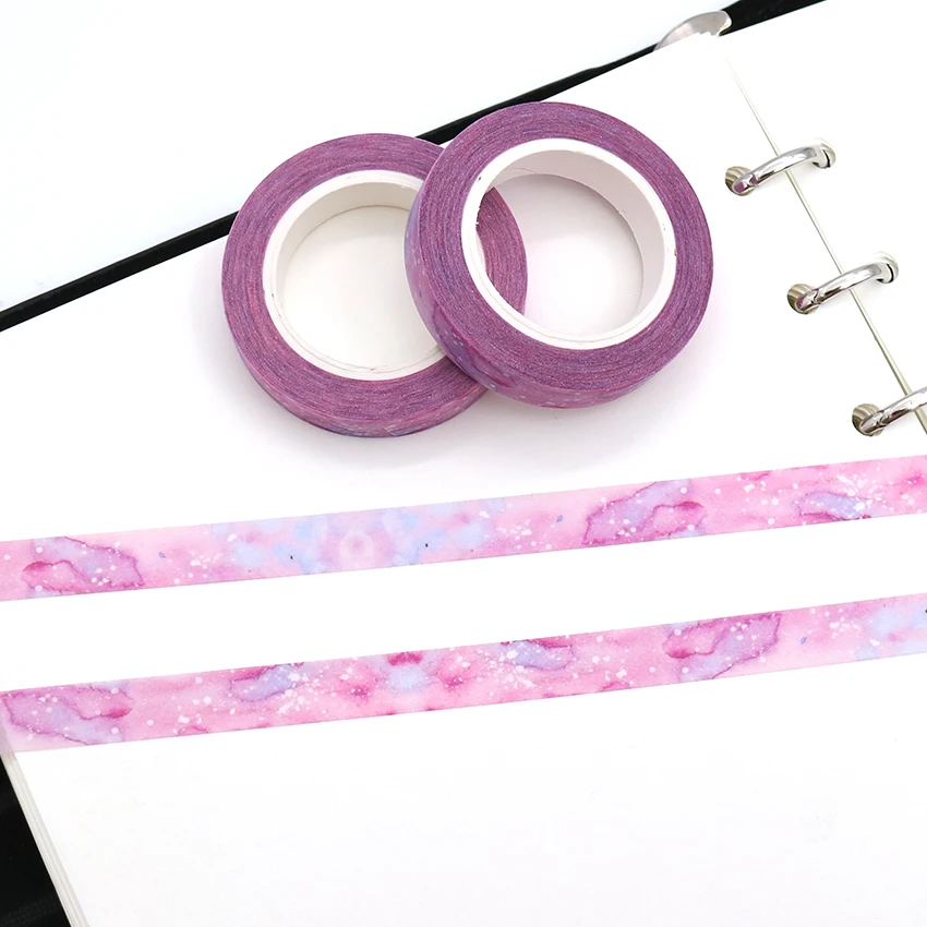 

Purple Rock Texture Slim Washi Tape Set DIY Office Stationery Masking Paper Tape Decorative Scrapbook Sticky Stickers 1PCS