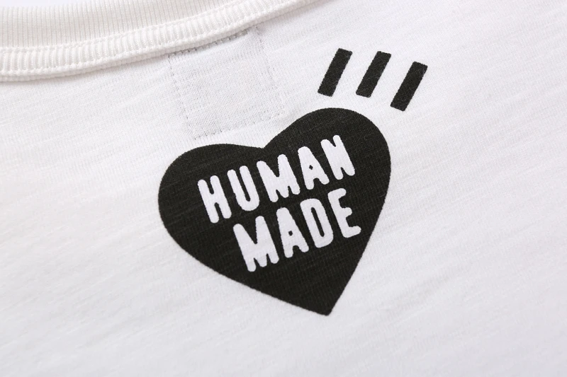 

Polar Bear breathable Slub High Quality Cotton Human Made T Shirt Men T-shirts Summer Style woman tshirts mens t shirts Tees