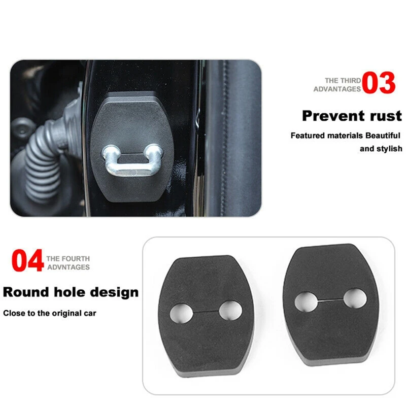 Для Toyota 4runner 2017-2019 автомобиля Защита для дверного замка чехол с украшением в виде