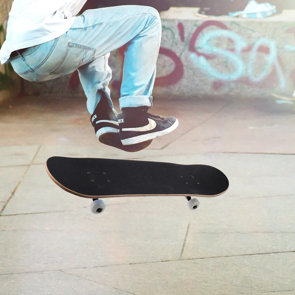 

Adult Skateboard Double Snubby Maple Skateboard Alloy Longboard Colorful Night