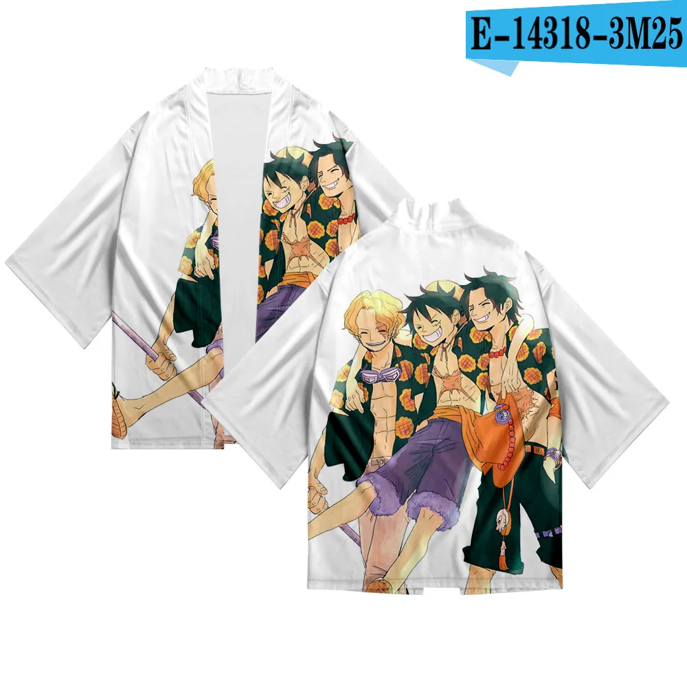 

One-Piece 3D Printing Women/Men's Japanese Kimono Haori Yukata Fashion Anime Summer Casual Cool Short Sleeve boy/girls Cardigan