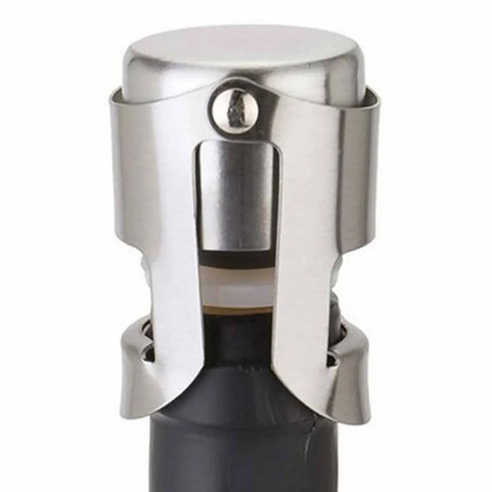 

1Pc Stainless Steel Home Bar Wine Collection Red Wine Champagne Sparkling Wine Liquor Bottle Sealer Kitchen Accessory
