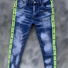 2021 Hot classic,Authentic DSQUARED2,Retro,Italian brand ,Women/Men Jeans,locomotive,Jogging jeans,DSQ017