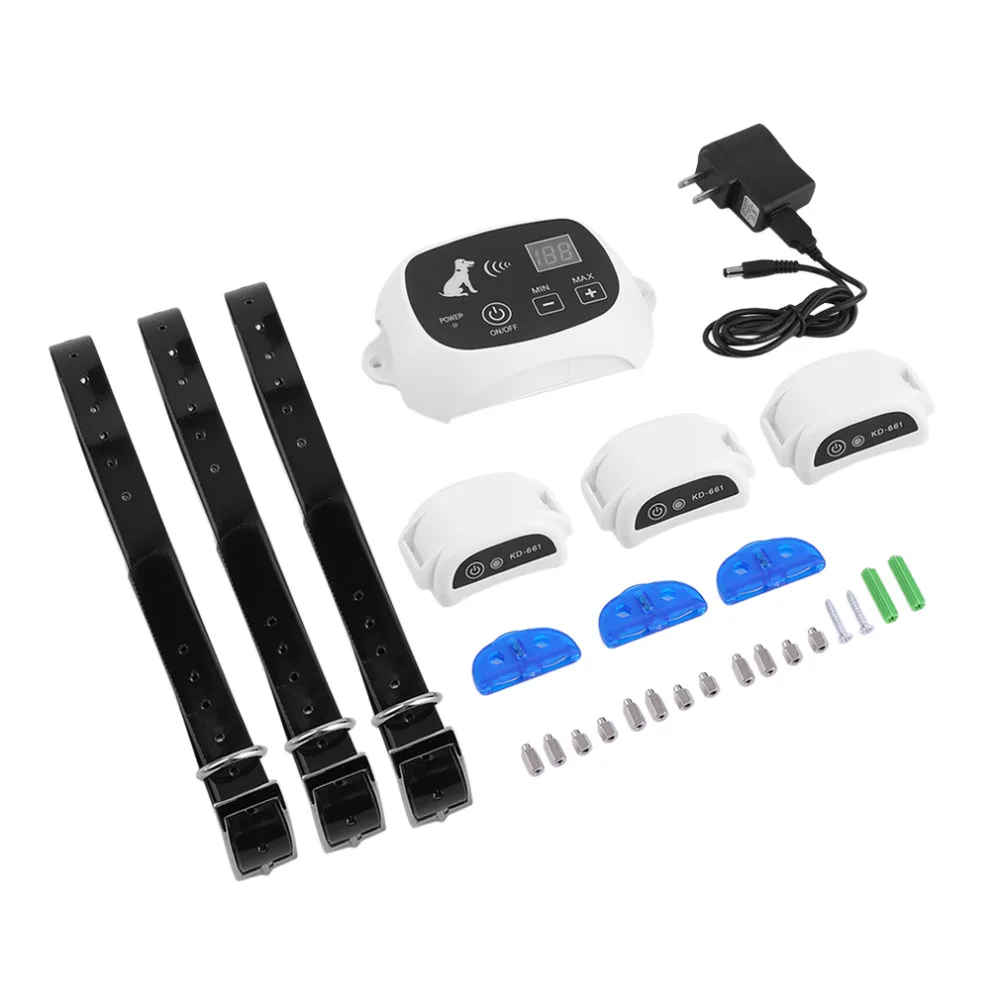 Перезаряжаемые & Водонепроницаемый Беспроводной 1/2/3 Собака Забор без провода система сдерживания домашних