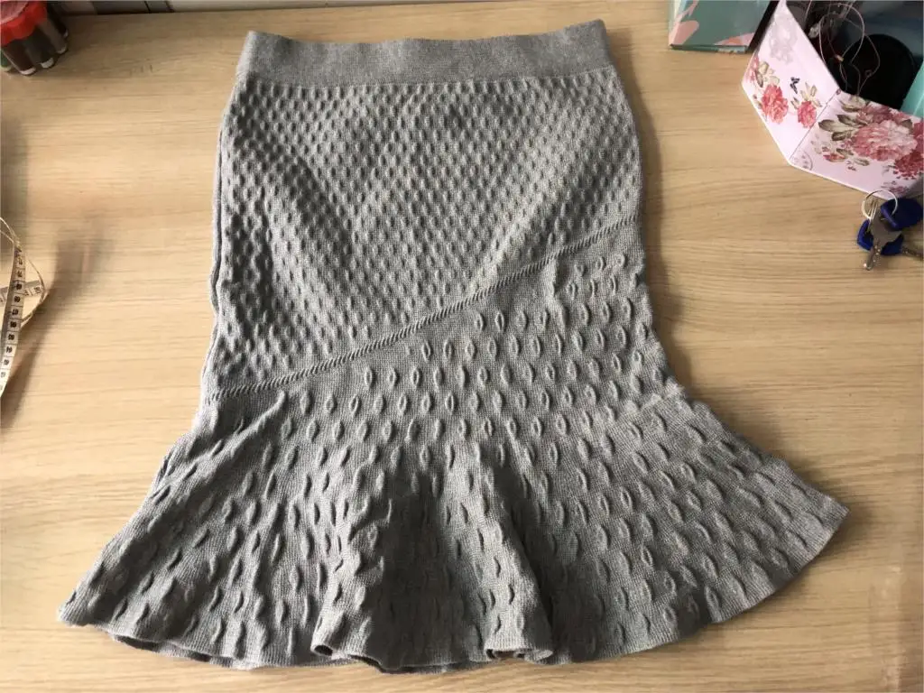 Модные женские серые плиссированные свитера с рисунком Лебедь Женский пуловер