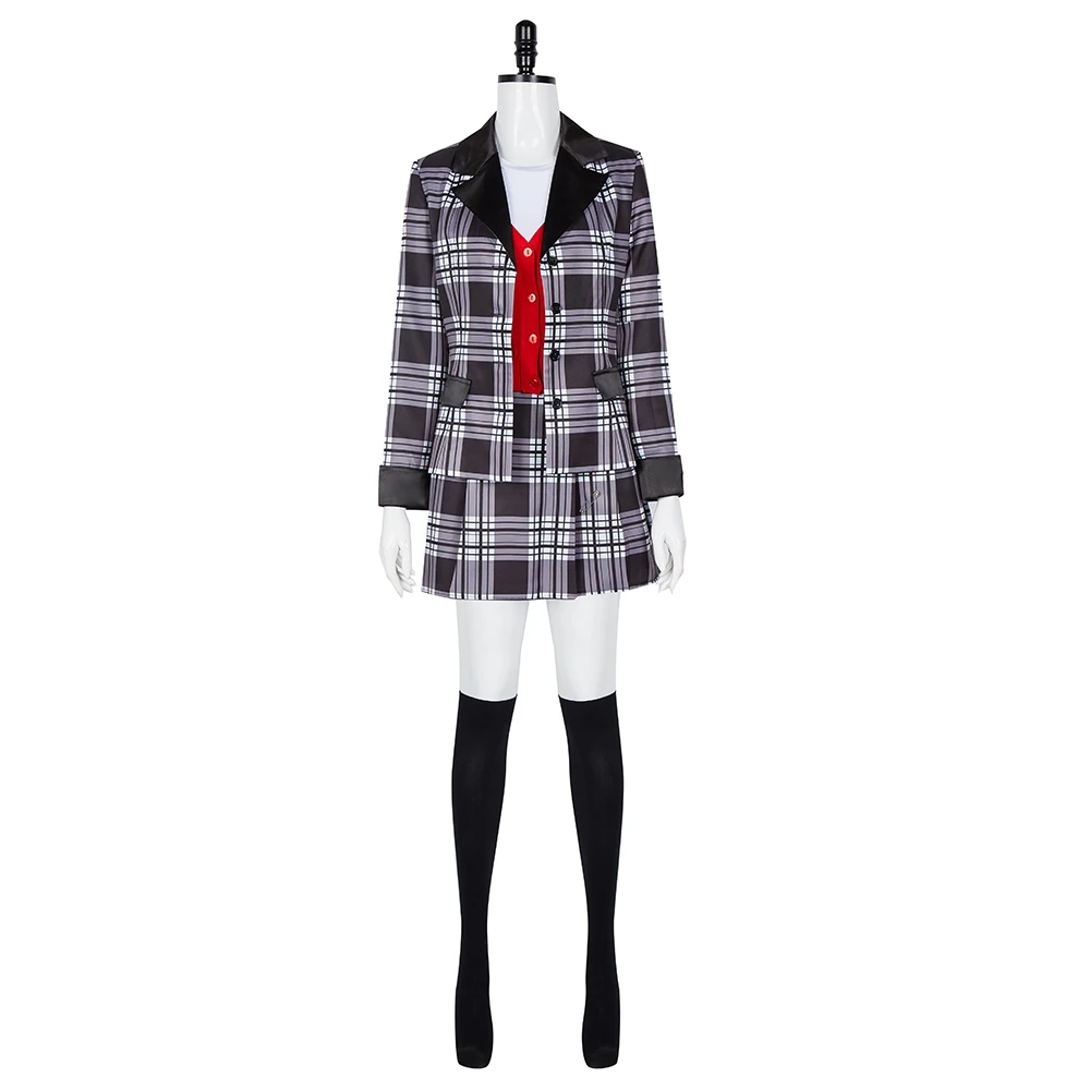 Пленка Clueless Dionne куртка юбка для школьной формы колледж вязаный свитер красного