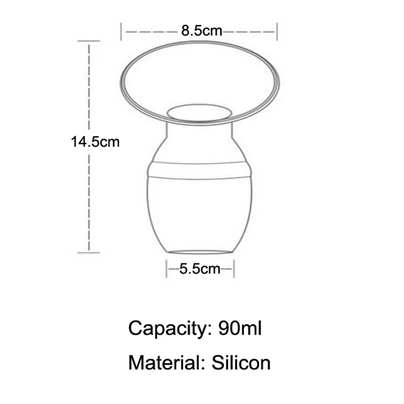 Extractor de leche Manual para beb&eacute;, bomba de lactancia, correcci&oacute;n autom&aacute;tica, succi&oacute;n fuerte, Silicona-5
