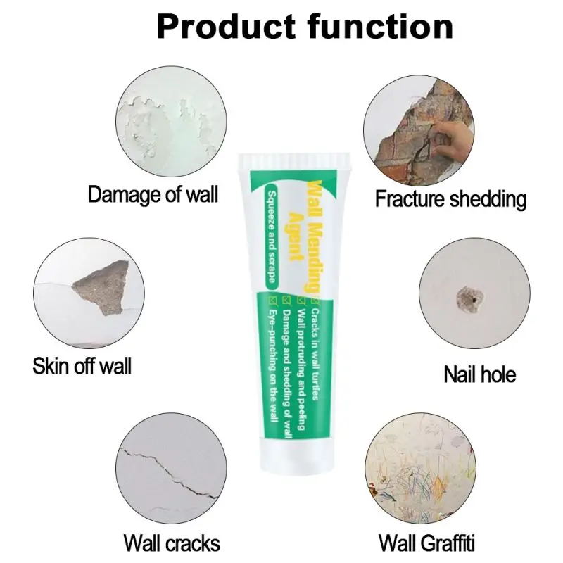 

Universal Latex Paint Wall Repair Cream Household Hole Disappear Waterproof Wall crack hole repair cream Wall repair Tool