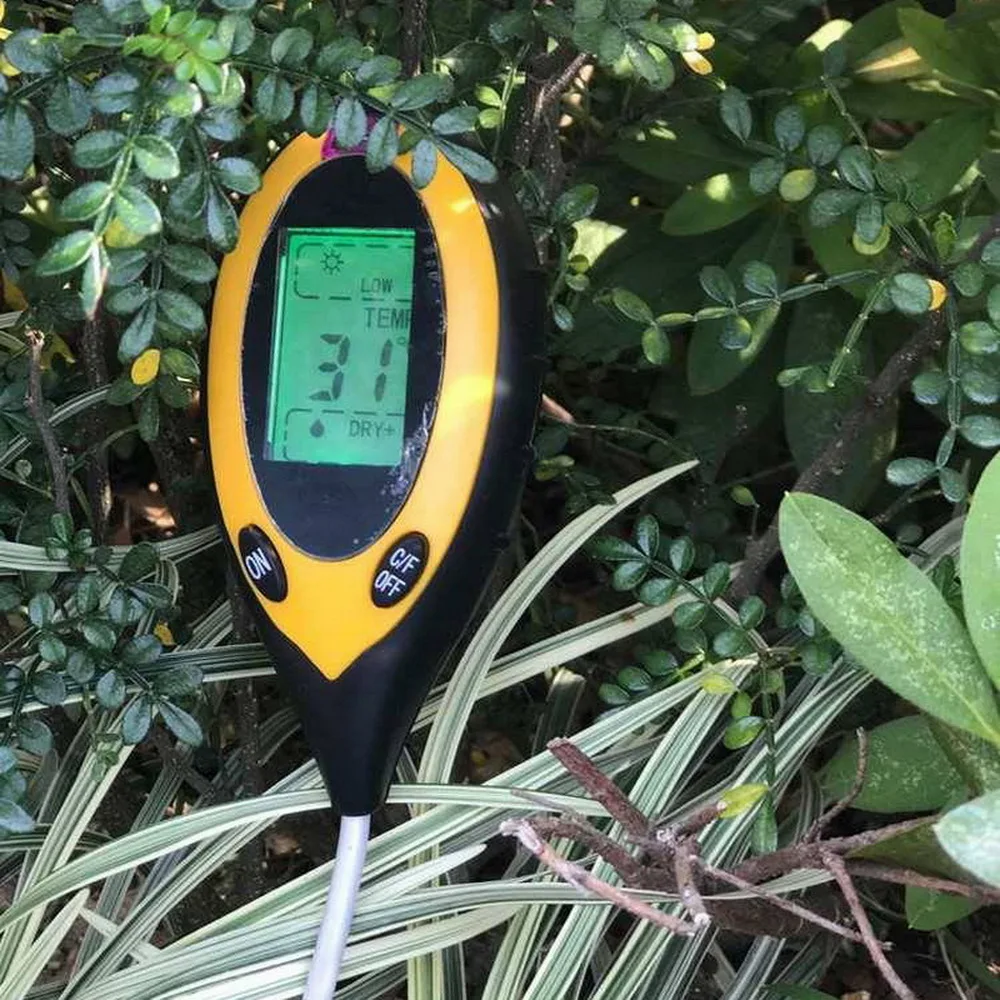 4 in 1 Soil Ph Meter Tester PH Moisture Temperature Sunlight Intensity Measurement Analysis Acidity Alkali | Инструменты