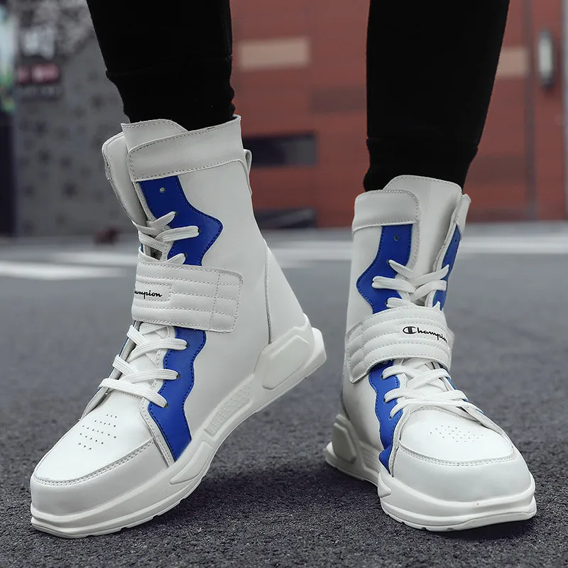 Обувь с высоким берцем в Корейском стиле Ботинки Martin Мужская повседневная обувь