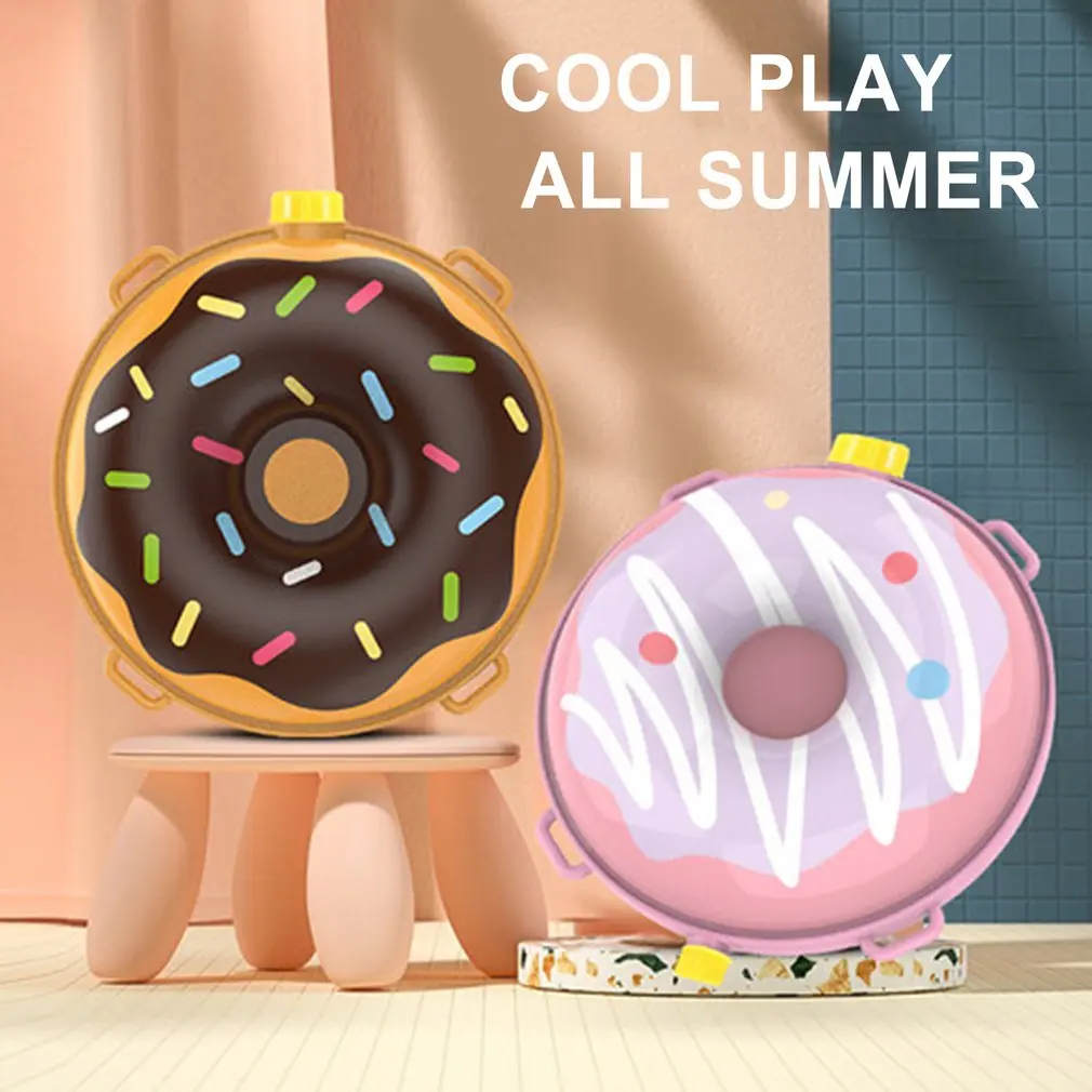 

Water Blaster Water Squirt Toy Donut Shape Summer Beach Drifting Plastic Toy Water Soaker Backpack Toy