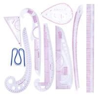 9pcs sewing ruler set metric ruler set french curve pattern grading ruler dressmaking drawing drafting measure sewing tools