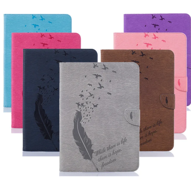 Модный чехол для планшета из искусственной кожи с откидной крышкой и подставкой