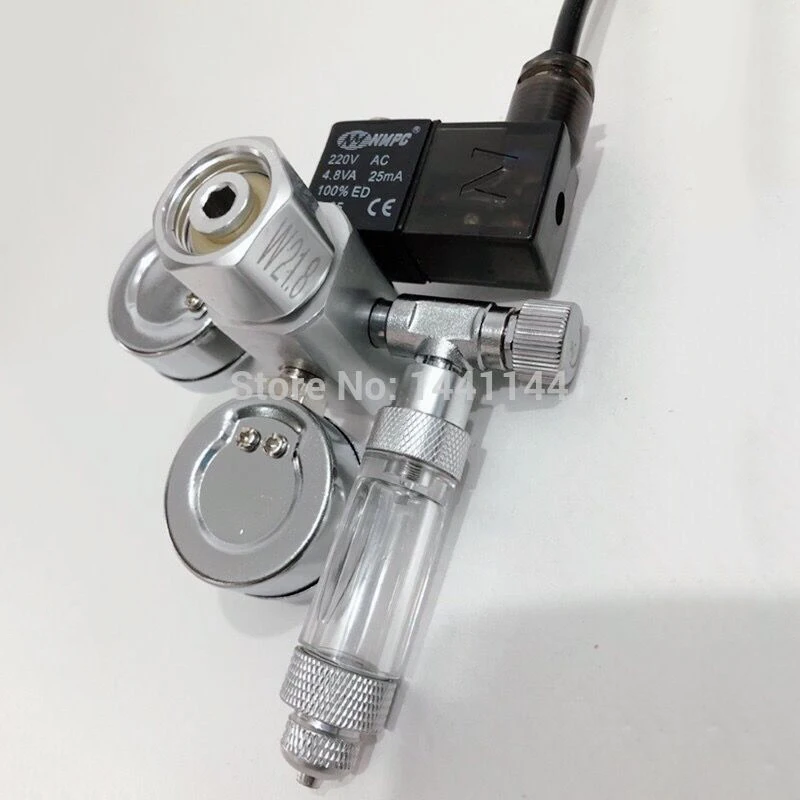 EU RU доставка аквариума CO2 Регулятор W21.8 G5/8 220V магнитный соленоид проверить