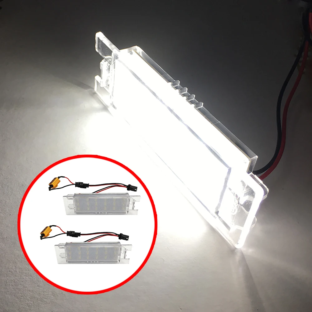 

1 Pair 18 Pcs LEDs 6500K LED License Number Plate Light DIY Canbus For Opel Zafira Astra Corsa Insignia