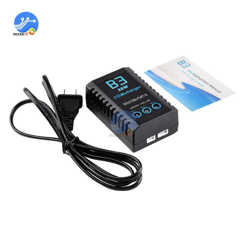 Зарядное устройство Lipo для iMaxRC iMax B3 Pro Compact 2S 3S 10 Вт 20 110 240 В переменного тока