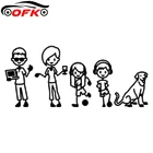 Забавная наклейка на автомобильный бампер OFK, дрейф, JDM, 17*7,3 см