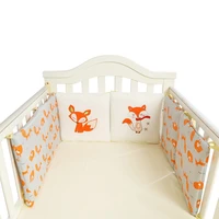 6 pcslot cartoon cot bumper baby bed linen for newborn bumpers in the crib kids bedding cushion protector room decoration