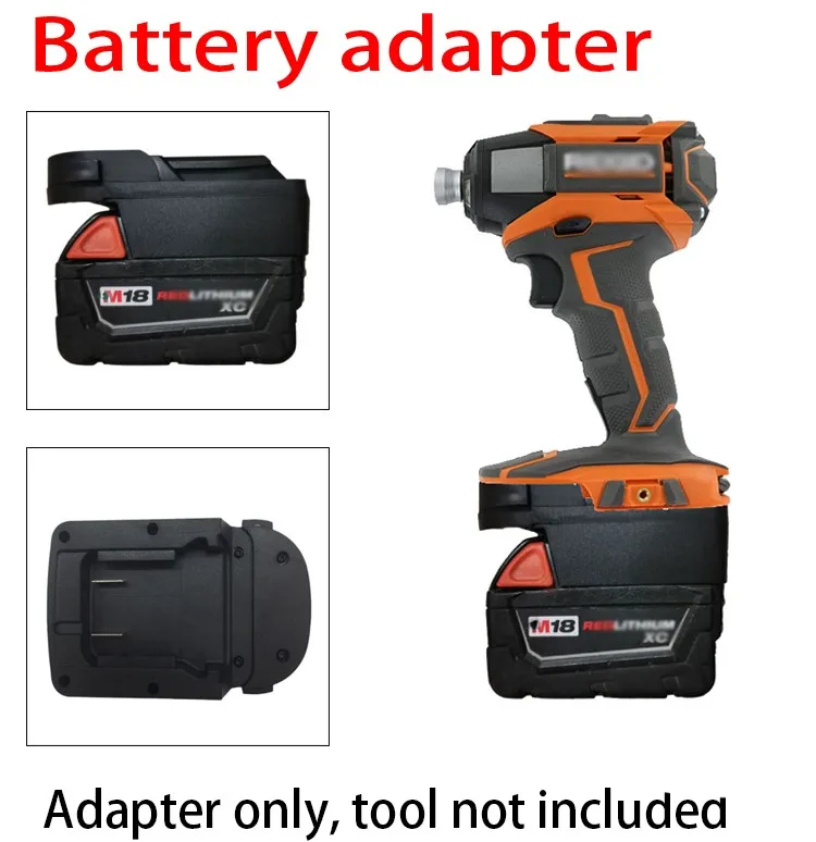 Адаптер для 18 в инструмента Milwaukee M18 адаптер аккумулятора Ridgid / AEG Tool Decker Porter-кабель