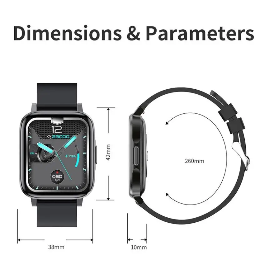 

F60 Bluetooth Call Watch Heart Rate Blood Pressure Monitoring Outdoor Exercise Countdown Stopwatch Pedometer Smart Bracelet