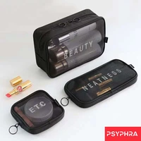 travel cosmetic bag women zipper make up transparent makeup case organizer storage pouch toiletry beauty wash kit bags purse bag