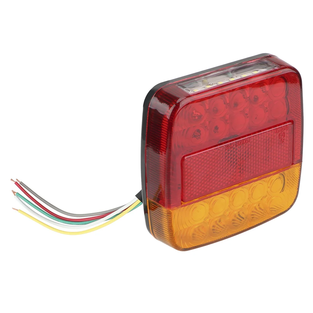 1 Pair 12V Number Plate Light Trailer Truck Caravan 26 LED Taillight Tail Turn Signal Indicator Brake Stop Lamp Rear Rever | Автомобили и