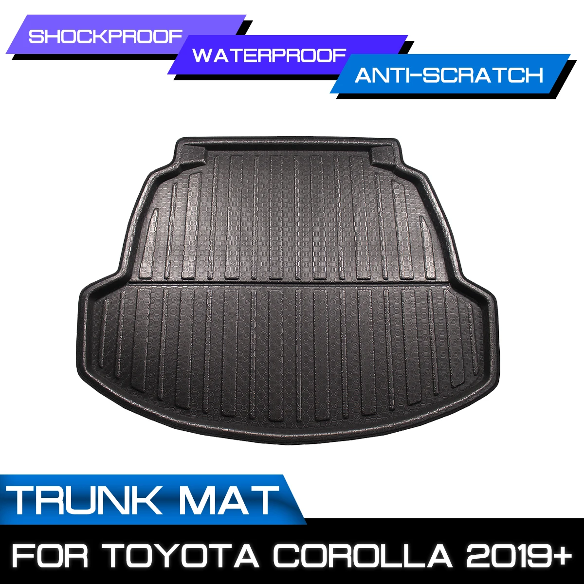 Для TOYOTA COROLLA 2019 2020 автомобильный напольный коврик задний багажник анти-грязевая