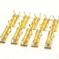 50pcs100pcs200pcs 453 u shaped terminal tab cold inserts connectors brass cold terminal small teeth fascia terminal0 3 1 5mm2