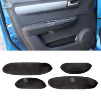 for suzuki swift 2005 2006 2007 2008 2009 2010 2011 2012 car door handle armrest panel microfiber leather cover protective trim