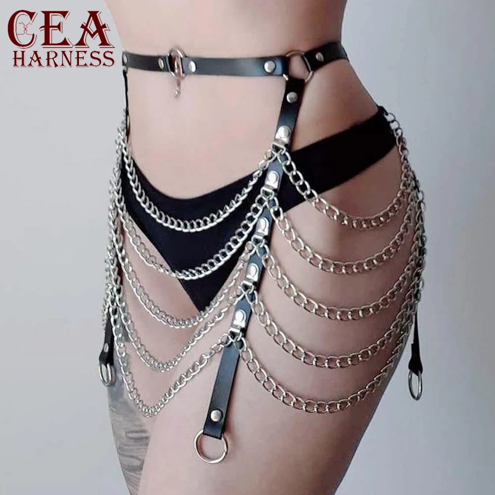 Эффективности затрат кожаные Подвязки для женщин ремень бондажа тела ручной