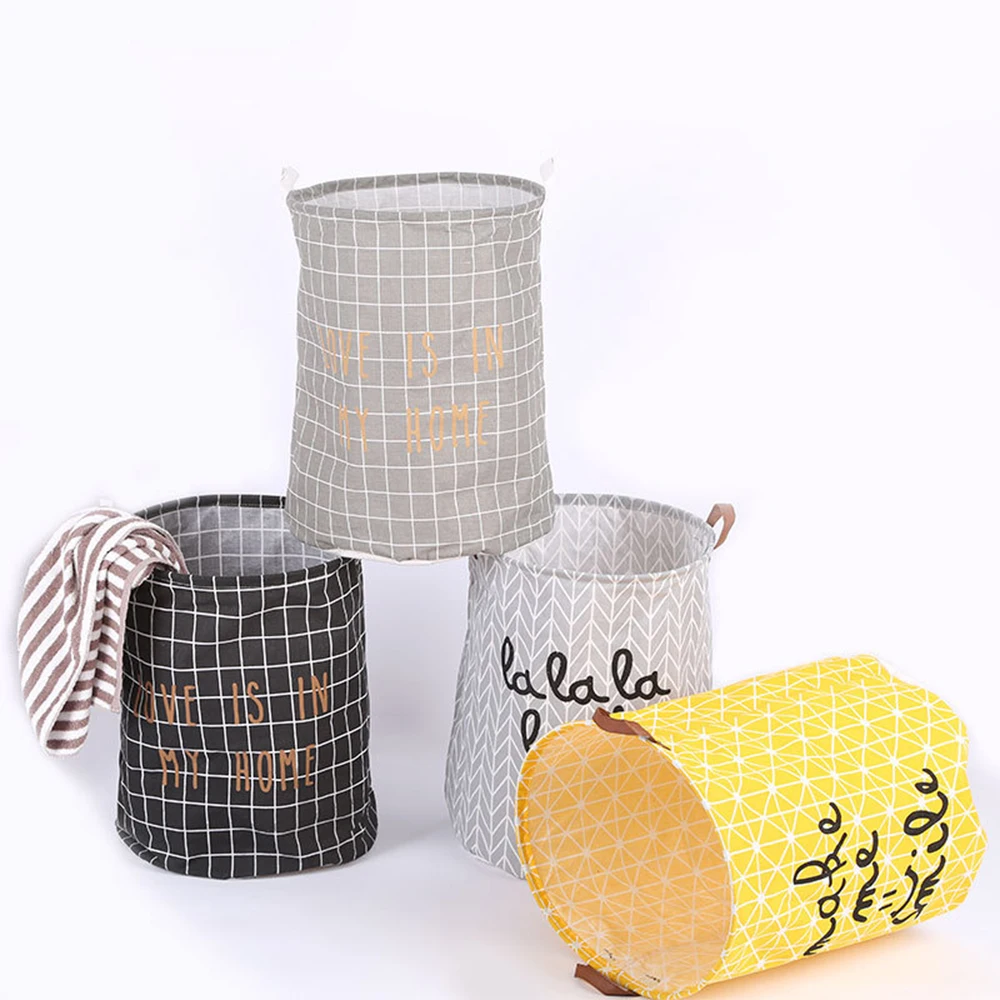 Водонепроницаемая Складная тканевая корзина для хранения грязной одежды