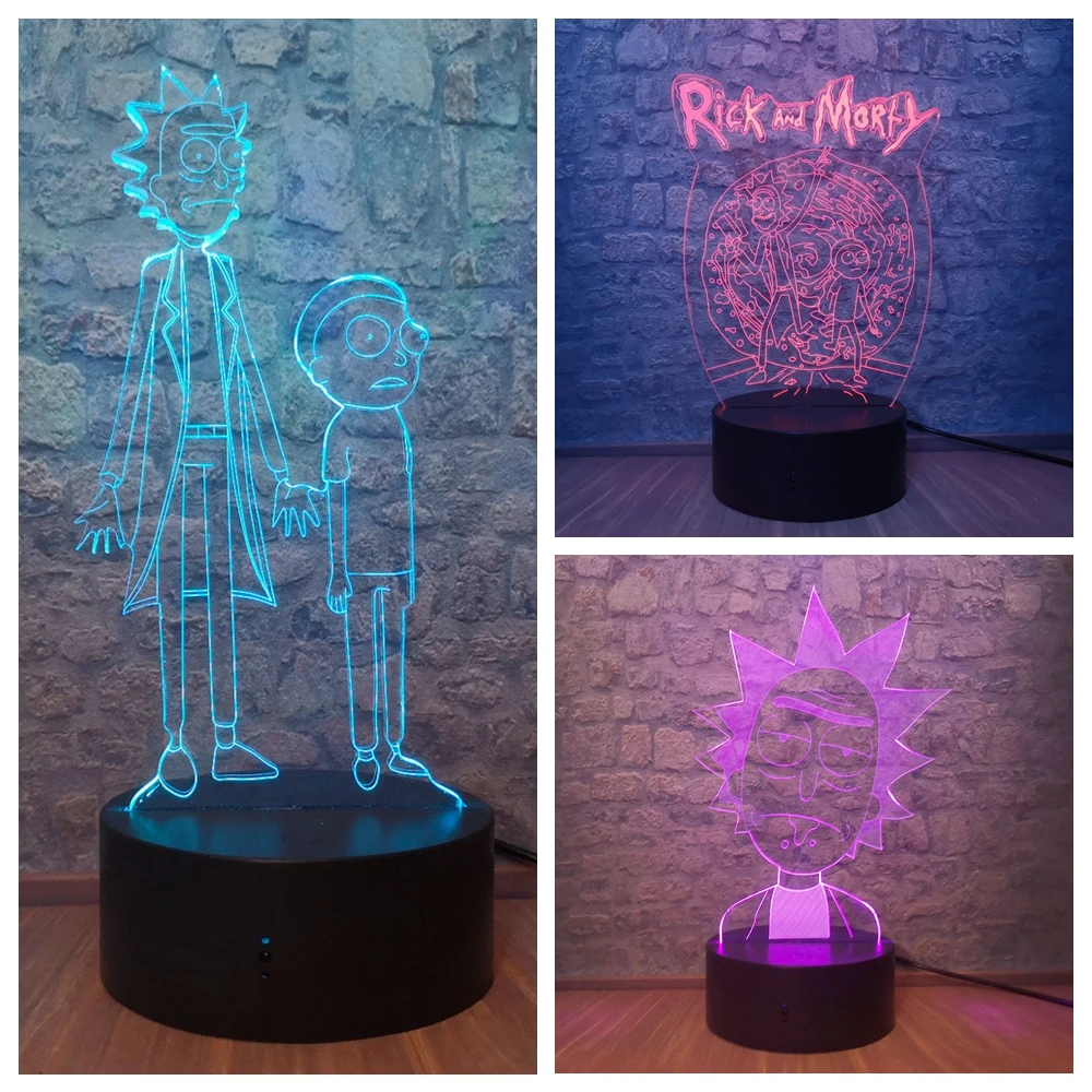 3D светодиодный ночной Светильник для детей Спальня декоративный светильник