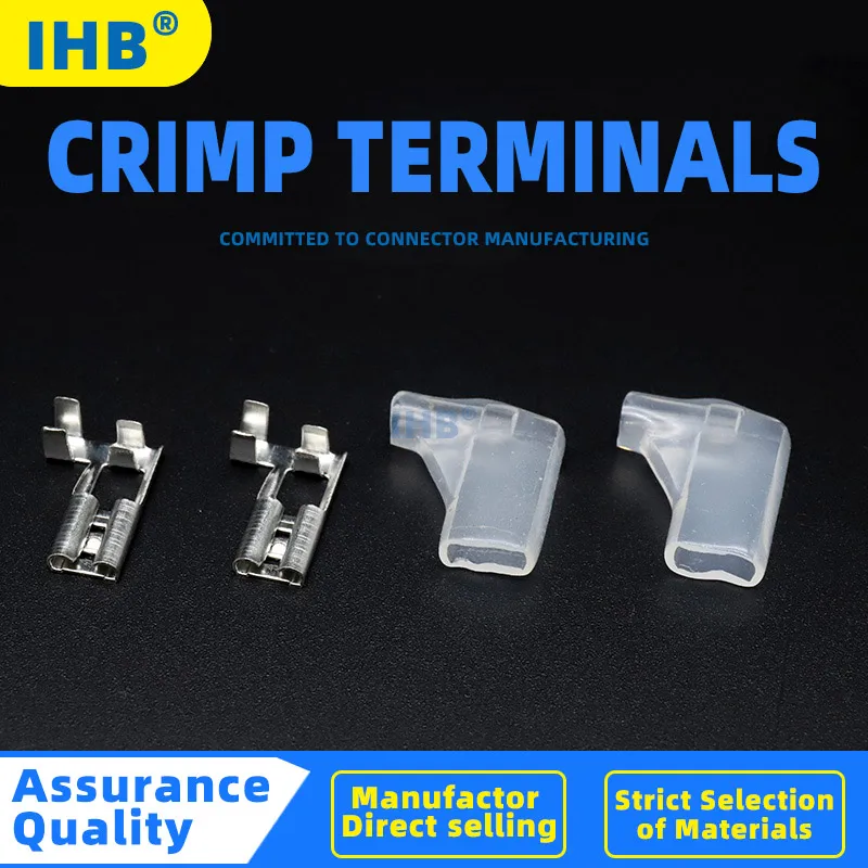 100 шт. 4 8 Клеммная колодка типа флаг пружина L холодная железная локовая заглушка