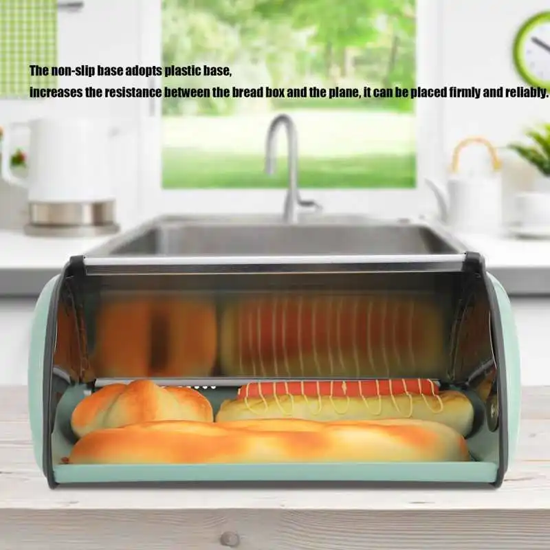 Металлический чехол для хлеба в стиле ретро большой емкости риса контейнер