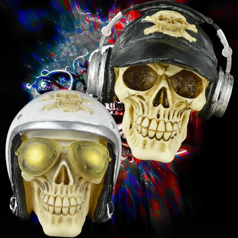 

1Pcs Halloween Terror Funny Spoof Creative Crafts Small Separable Resin Hip Hop Style Skull Party Holiday DIY Decorations