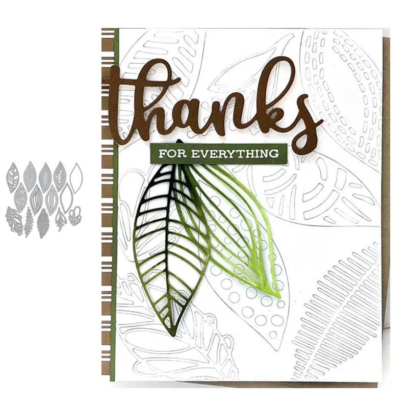 

JC New Metal Cutting Dies for Scrapbooking Lovely Leaves Flower Dies Cut Stencil Handmade Tools Card Make Craft Mold DIY Decor