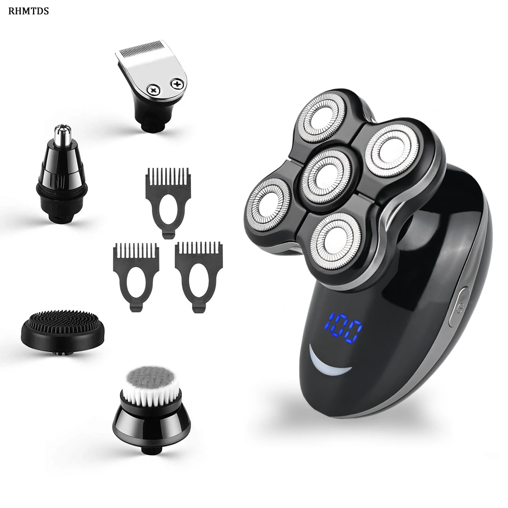 

High Quality Electric Shaver For Men Rechargeable Electric Razor Wet & Dry Shaving Machine Waterproof Fast Charge Beard Trimmer