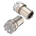 Супер яркие 10 шт. 12 В постоянного тока BA15S 1156 9 Светодиодная лампа заднего тормоза мини светильник сигнал поворота лампы белого света Поддержка Прямая поставка