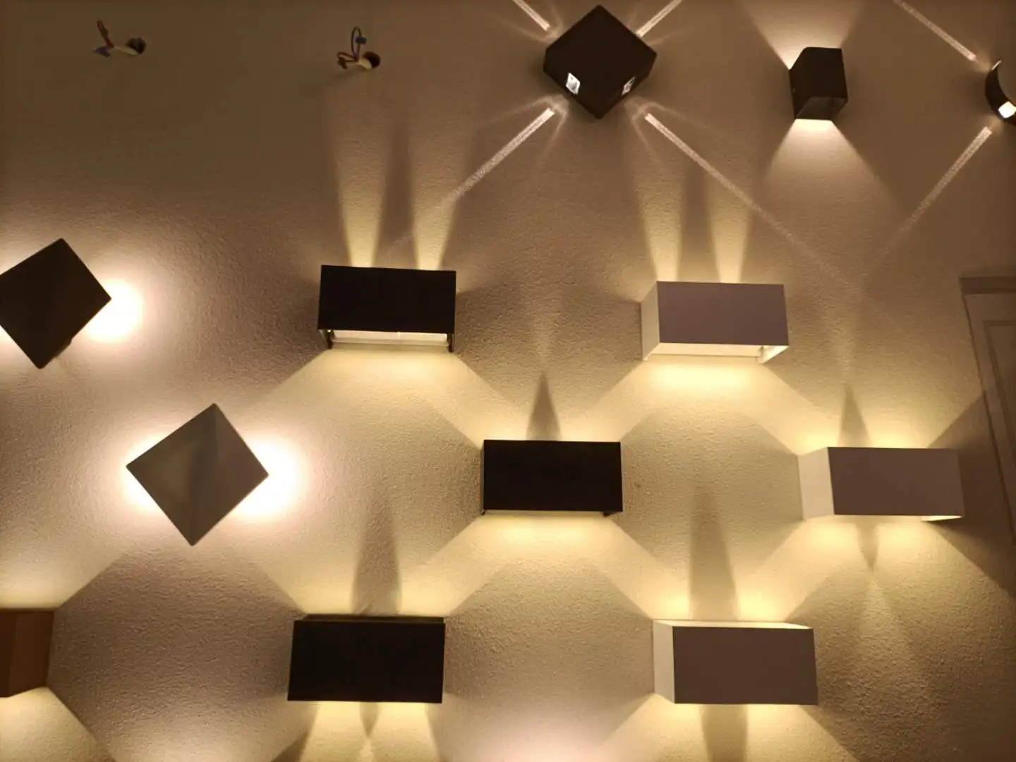 Двойные наружные светильники 20 Вт светодиодный настенный светильник ip65 черный