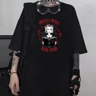 Женская футболка в готическом стиле, с коротким рукавом, HAHAYULE-JBH, 2020
