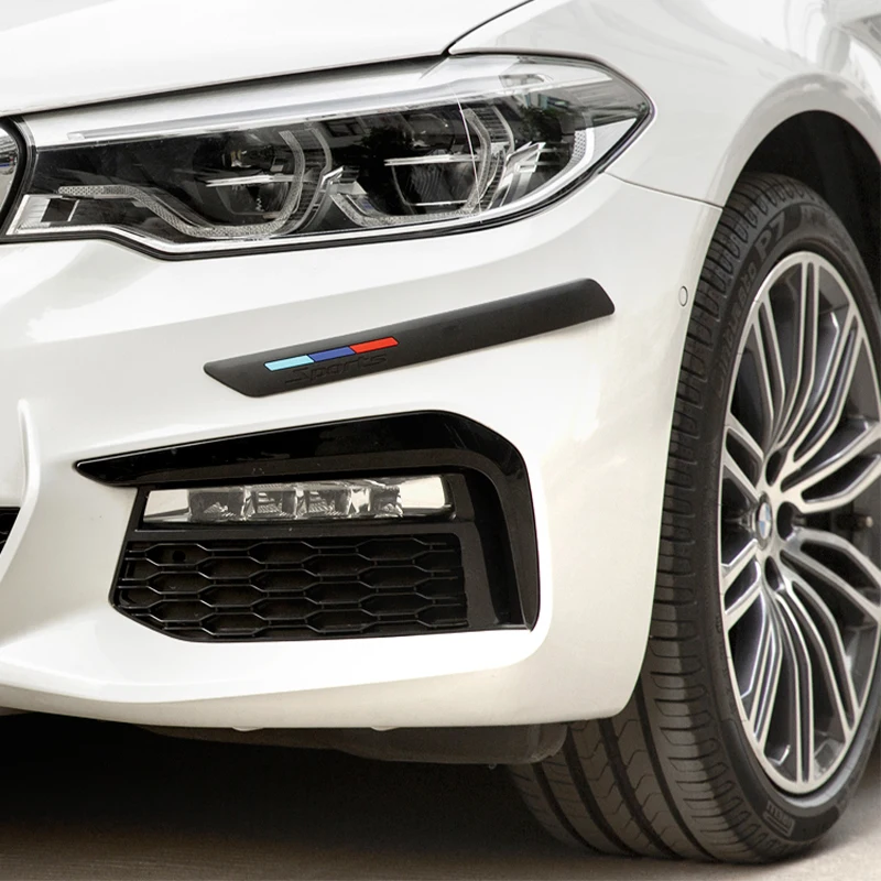 

Universal Car Front Rear Bumper Protector Corner Guard Scratch Strip Sticker Rubber Black Auto Bumper Protection Adhesive Plate