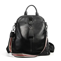 highend leather backpack women new style lady large capacity fashion full grain genuine leather purse female travel shoulder bag