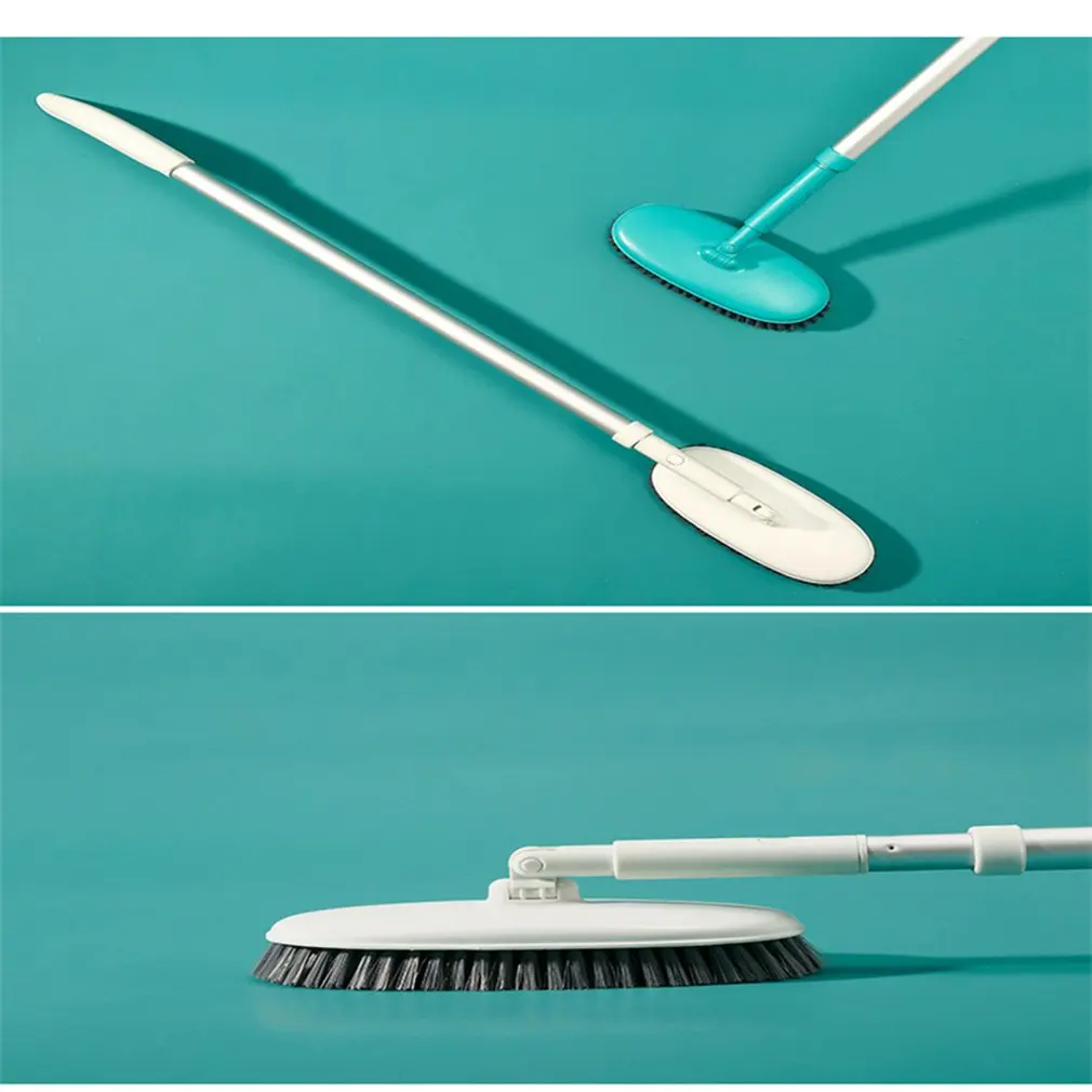 

Long Handle Telescopic Aluminum Floor Brush Cleaning Brush Bristles Bathroom bath Tile Cleaning Brush