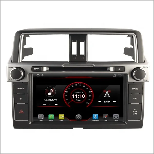 

Car Screen In-dash Car Audio System with Steering Wheel 2 Din Android 10 Car Dvd for Toyota Prado 2014