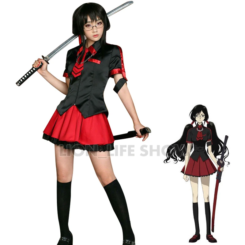 Костюм для косплея аниме кровь C Kisaragi Saya сексуальный женский костюм Хэллоуина